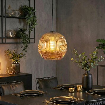 Ripoll Lámparas suspendidas, Luminarias esféricas, Lámparas colgantes dorado, 1 luz