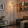 Jomin Luminarias esféricas, Lámpara de pie Crudo, Negro, 3 luces