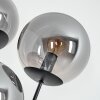 Jomin Luminarias esféricas, Lámpara de pie Crudo, Negro, 3 luces