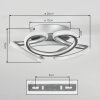 Jaren Plafones LED Plata, 1 luz