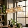 Koyoto Lámparas suspendidas, Luminarias esféricas, Lámparas colgantes Colores ámbar, 3 luces