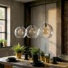 Koyoto Lámparas suspendidas, Luminarias esféricas, Lámparas colgantes Transparente, 3 luces