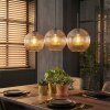 Koyoto Lámparas suspendidas, Luminarias esféricas, Lámparas colgantes Colores ámbar, 3 luces