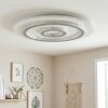Lidor Plafones LED Gris, Blanca, 1 luz, Mando a distancia