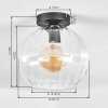 Koyoto Plafones, Luminarias esféricas 20 cm Transparente, 1 luz
