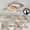 Baiyin Plafones LED Marrón, Blanca, 1 luz