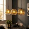Koyoto Lámparas suspendidas, Luminarias esféricas, Lámparas colgantes dorado, Transparente, 3 luces
