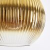 Koyoto Lámparas suspendidas, Luminarias esféricas, Lámparas colgantes dorado, Transparente, 3 luces