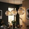 Koyoto Lámparas suspendidas, Luminarias esféricas, Lámparas colgantes Colores ámbar, Transparente, 3 luces