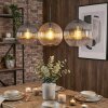 Koyoto Lámparas suspendidas, Luminarias esféricas, Lámparas colgantes Colores ámbar, Transparente, Ahumado, 3 luces