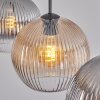Koyoto Lámparas suspendidas, Luminarias esféricas, Lámparas colgantes Colores ámbar, Transparente, Ahumado, 3 luces