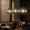 Koyoto Lámparas suspendidas, Luminarias esféricas, Lámparas colgantes Azul, 3 luces