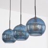 Koyoto Lámparas suspendidas, Luminarias esféricas, Lámparas colgantes Azul, 3 luces