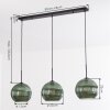 Koyoto Lámparas suspendidas, Luminarias esféricas, Lámparas colgantes Verde, 3 luces