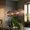 Koyoto Lámparas suspendidas, Luminarias esféricas, Lámparas colgantes Color cobre, 3 luces
