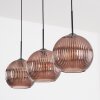 Koyoto Lámparas suspendidas, Luminarias esféricas, Lámparas colgantes Color cobre, 3 luces