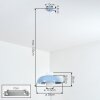 Jarik Lámparas suspendidas, Lámparas colgantes Azul, 1 luz