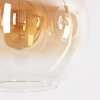 Koyoto Lámparas suspendidas, Luminarias esféricas, Lámparas colgantes Colores ámbar, Transparente, Ahumado, 3 luces