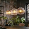 Koyoto Lámparas suspendidas, Luminarias esféricas, Lámparas colgantes Colores ámbar, Transparente, Ahumado, 3 luces