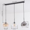 Koyoto Lámparas suspendidas, Luminarias esféricas, Lámparas colgantes Colores ámbar, Transparente, Ahumado, 3 luces