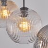 Koyoto Lámparas suspendidas, Luminarias esféricas, Lámparas colgantes Colores ámbar, Transparente, Ahumado, 3 luces