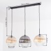 Koyoto Lámparas suspendidas, Luminarias esféricas, Lámparas colgantes Colores ámbar, Transparente, Ahumado, 3 luces