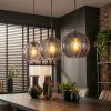 Koyoto Lámparas suspendidas, Luminarias esféricas, Lámparas colgantes Ahumado, 3 luces