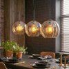 Koyoto Lámparas suspendidas, Luminarias esféricas, Lámparas colgantes Colores ámbar, 3 luces