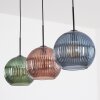 Koyoto Lámparas suspendidas, Luminarias esféricas, Lámparas colgantes Azul, Verde, Rojo, 3 luces