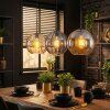 Koyoto Lámparas suspendidas, Luminarias esféricas, Lámparas colgantes Colores ámbar, Ahumado, 3 luces