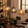 Koyoto Lámparas suspendidas, Luminarias esféricas, Lámparas colgantes Colores ámbar, Ahumado, 3 luces
