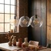 Koyoto Lámparas suspendidas, Luminarias esféricas, Lámparas colgantes Transparente, 3 luces