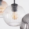Koyoto Lámparas suspendidas, Luminarias esféricas, Lámparas colgantes Colores ámbar, Transparente, Ahumado, 3 luces