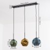 Ripoll Lámparas suspendidas, Luminarias esféricas, Lámparas colgantes Azul, dorado, Verde, 3 luces