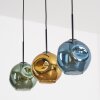 Ripoll Lámparas suspendidas, Luminarias esféricas, Lámparas colgantes Azul, dorado, Verde, 3 luces