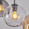 Koyoto Lámparas suspendidas, Luminarias esféricas, Lámparas colgantes Colores ámbar, Transparente, Ahumado, 3 luces