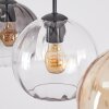 Koyoto Lámparas suspendidas, Lámparas colgantes 20 cm Colores ámbar, Transparente, Ahumado, 3 luces