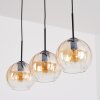 Koyoto Lámparas suspendidas, Lámparas colgantes Colores ámbar, Transparente, 3 luces