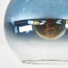 Koyoto Plafones, Luminarias esféricas 25 cm Azul, Transparente, 1 luz