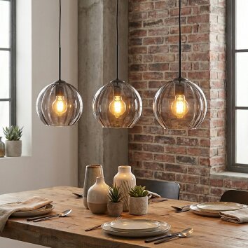 Koyoto Lámparas suspendidas, Lámparas colgantes Ahumado, 3 luces