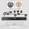 Koyoto Lámparas suspendidas, Lámparas colgantes Colores ámbar, Ahumado, 3 luces