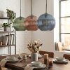 Koyoto Lámparas suspendidas, Luminarias esféricas, Lámparas colgantes 30 cm Azul, Verde, Color cobre, 3 luces