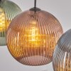 Koyoto Lámparas suspendidas, Luminarias esféricas, Lámparas colgantes 30 cm Azul, Verde, Color cobre, 3 luces