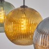 Koyoto Lámparas suspendidas, Luminarias esféricas, Lámparas colgantes 30 cm Azul, dorado, Verde, 3 luces