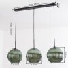 Koyoto Lámparas suspendidas, Luminarias esféricas, Lámparas colgantes 30 cm Verde, 3 luces