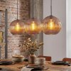 Koyoto Lámparas suspendidas, Luminarias esféricas, Lámparas colgantes 30 cm Color cobre, 3 luces