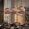Koyoto Lámparas suspendidas, Luminarias esféricas, Lámparas colgantes 30 cm Color cobre, 3 luces