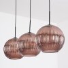 Koyoto Lámparas suspendidas, Luminarias esféricas, Lámparas colgantes 30 cm Color cobre, 3 luces