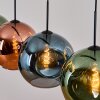 Ripoll Lámparas suspendidas, Luminarias esféricas, Lámparas colgantes Azul, Verde, Color cobre, 4 luces