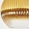 Koyoto Plafones, Luminarias esféricas 26 cm dorado, Transparente, 1 luz